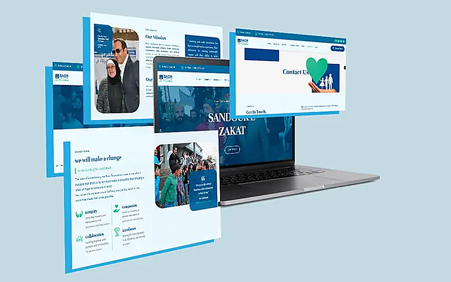 Badr Web project preview